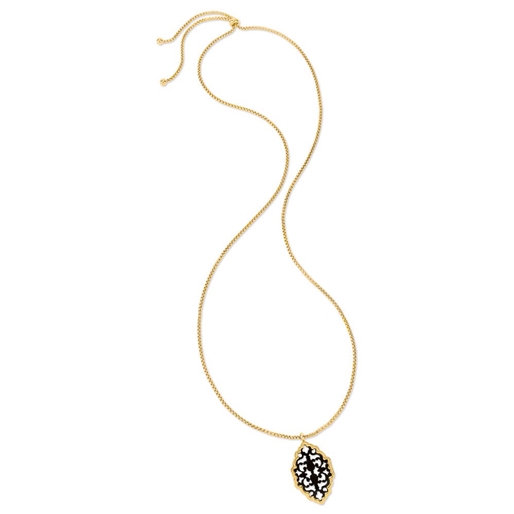 Desire Drops Yellow Gold Plated Long Necklace-